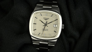 Longines Conquest Automatic TV Case - Model Ref: 1526-1 6651 - Integrated Bracelet - c.1979