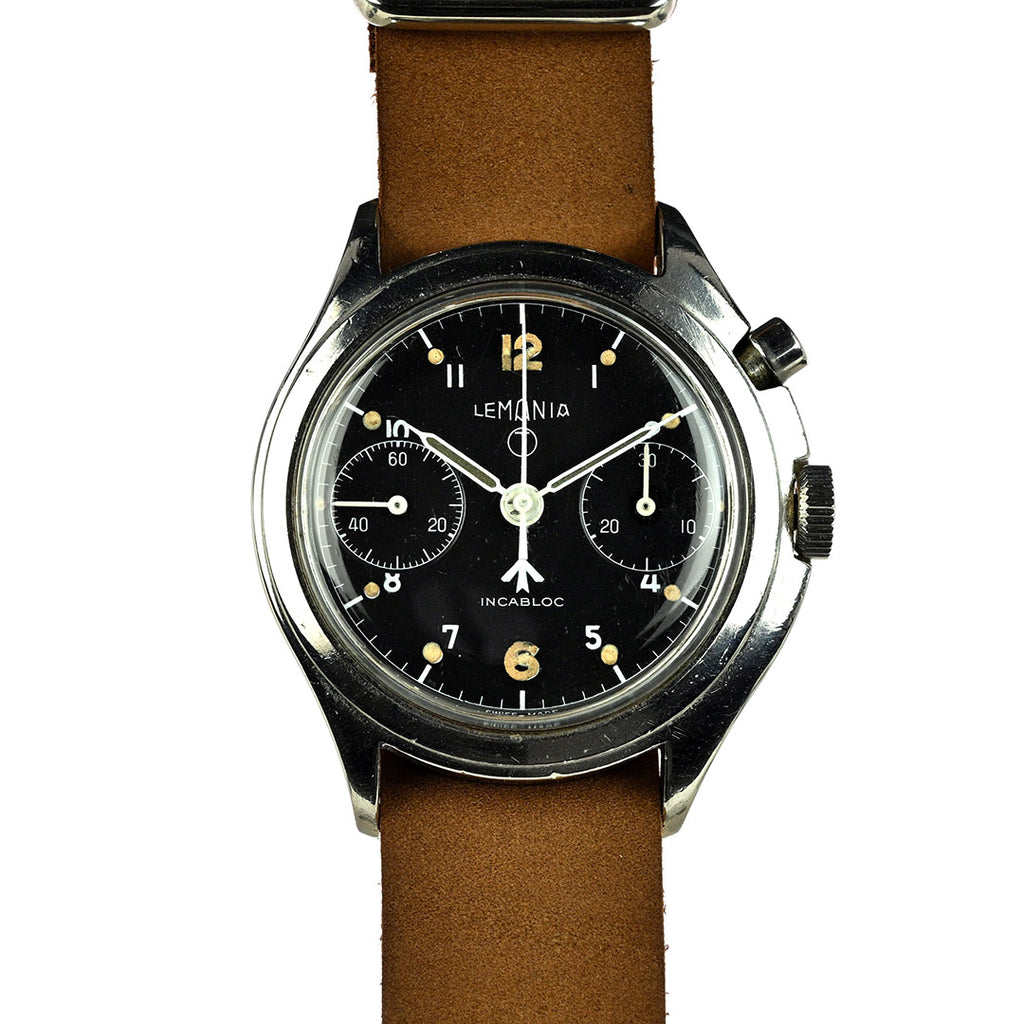 Lemania - Series III - RAF Military Issued Single Pusher Chronograph - 1965