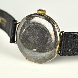 Vintage Rolex Trench-Style Watch - Black Dial - Stockwell and Co. Case - c.1915