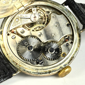 Vintage Rolex Trench-Style Watch - Black Dial - Stockwell and Co. Case - c.1915