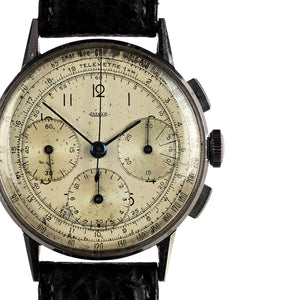 Jaeger Telemetre Dial - Three Register Chronograph - Original Condition - c.1940s