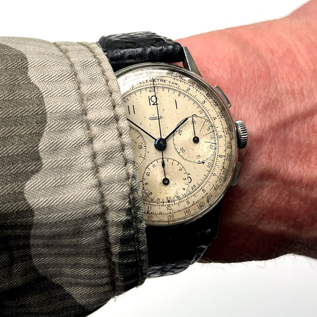 Jaeger Telemetre Dial - Three Register Chronograph - Original Condition - c.1940s