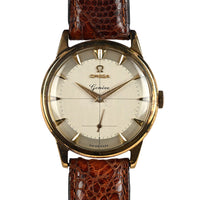 Omega 9k Gold Geneve Dress Watch - Model ref: 13332 - Cross Hair Dial - c.1950s