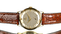 Omega 9k Gold Geneve Dress Watch - Model ref: 13332 - Cross Hair Dial - c.1950s