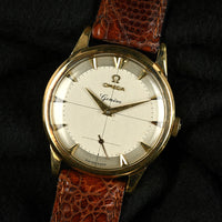 Omega 9k Gold Geneve Dress Watch - Model ref: 13332 - Cross Hair Dial - c.1950s