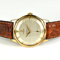 Omega 9k Gold Geneve Dress Watch - Model ref: 13332 - Cross Hair Dial - c.1950s
