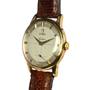 Omega 9k Gold Geneve Dress Watch - Model ref: 13332 - Cross Hair Dial - c.1950s