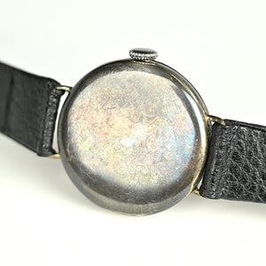 Rolex - Silver Cased Trench Watch - Off White Enamel Dial - WW1 - c.1917
