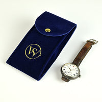 Longines Trench Style Watch with Anonymous Silver Enamel Dial - Longines Signed Movement - c.1926