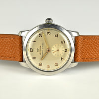 Lemania Automatic Military Style Watch - Stainless Steel - Original Condition - c.1950s