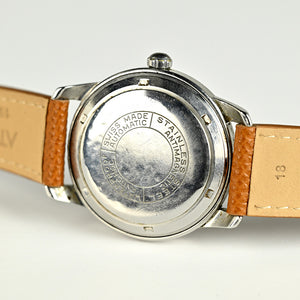Lemania Automatic Military Style Watch - Stainless Steel - Original Condition - c.1950s