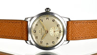 Lemania Automatic Military Style Watch - Stainless Steel - Original Condition - c.1950s