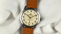 Lemania Automatic Military Style Watch - Stainless Steel - Original Condition - c.1950s