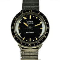 Bulova Accutron Astronaut with Black 24 hr Bezel - Mint Condition - Box, Papers and Original Purchase Receipt -1983