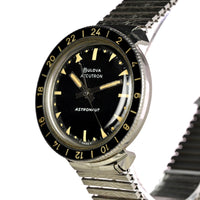 Bulova Accutron Astronaut with Black 24 hr Bezel - Mint Condition - Box, Papers and Original Purchase Receipt -1983