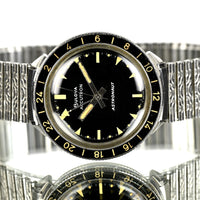 Bulova Accutron Astronaut with Black 24 hr Bezel - Mint Condition - Box, Papers and Original Purchase Receipt -1983