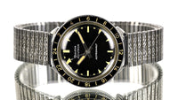 Bulova Accutron Astronaut with Black 24 hr Bezel - Mint Condition - Box, Papers and Original Purchase Receipt -1983