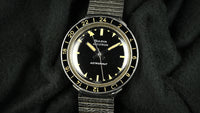 Bulova Accutron Astronaut with Black 24 hr Bezel - Mint Condition - Box, Papers and Original Purchase Receipt -1983