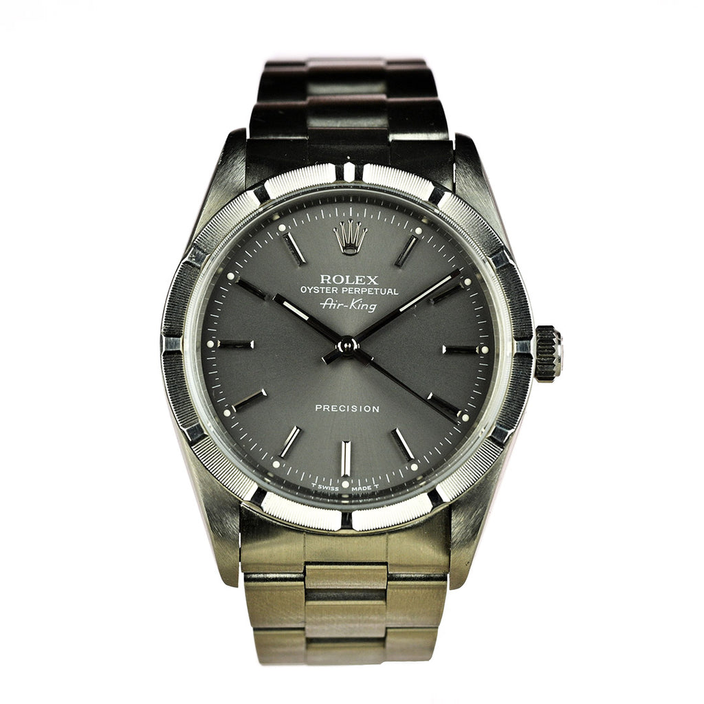 Rolex Air King - Model Reference 14010 - Bamboo Bezel - Rare Grey Dial - c.1995