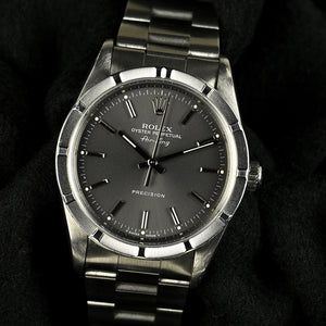 Rolex Air King - Model Reference 14010 - Bamboo Bezel - Rare Grey Dial - c.1995