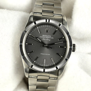 Rolex Air King - Model Reference 14010 - Bamboo Bezel - Rare Grey Dial - c.1995