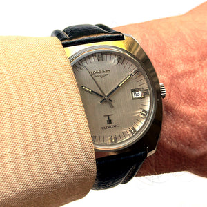 Longines Ultronic Jumbo - Reference 8477-1 - Tuning Fork Movement - Linen Silver Dial - c.1970