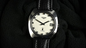 Longines Ultronic Jumbo - Reference 8477-1 - Tuning Fork Movement - Linen Silver Dial - c.1970