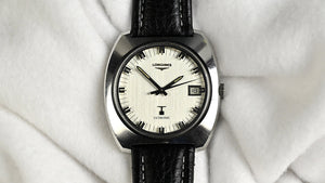 Longines Ultronic Jumbo - Reference 8477-1 - Tuning Fork Movement - Linen Silver Dial - c.1970