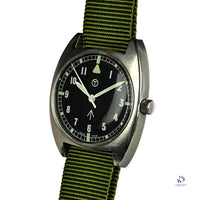 A 1976 Lost Navi Cushion Cased Watch RAF Issued Case Back Markings: 6BB 6645 99 5238290 370/76 Vintage Watch Specialist