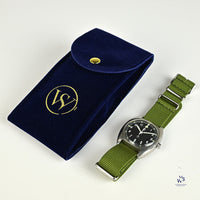 A 1976 Lost Navi Cushion Cased Watch RAF Issued Case Back Markings: 6BB 6645 99 5238290 370/76 Vintage Watch Specialist