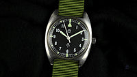 A 1976 Lost Navi Cushion Cased Watch RAF Issued Case Back Markings: 6BB 6645 99 5238290 370/76 Vintage Watch Specialist