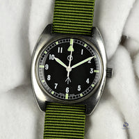 A 1976 Lost Navi Cushion Cased Watch RAF Issued Case Back Markings: 6BB 6645 99 5238290 370/76 Vintage Watch Specialist