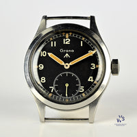 A Very Rare and Collectable Grana Dirty Dozen - World War II Issued Soldiers Watch - c.1944 - Vintage Watch Specialist