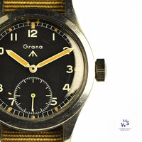 A Very Rare and Collectable Grana Dirty Dozen - World War II Issued Soldiers Watch - c.1944 - Vintage Watch Specialist