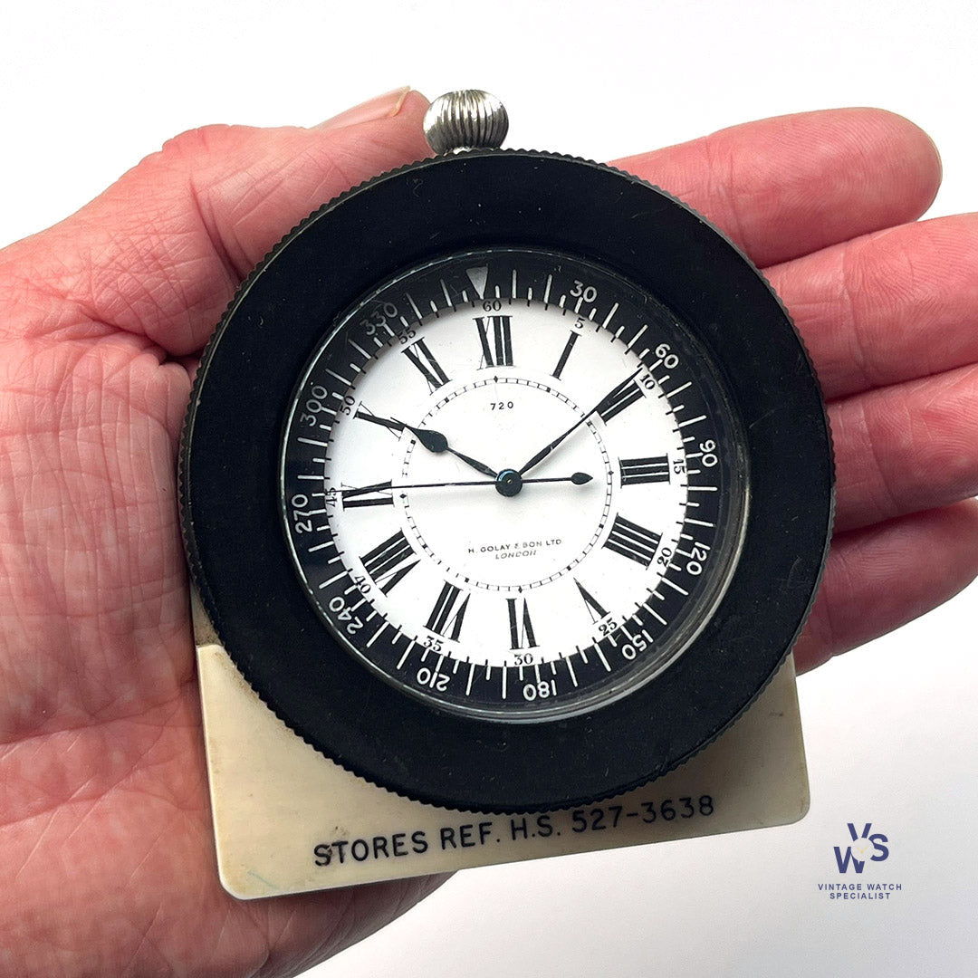 Flying MercuryFloristマーキュリーボイスメーター1920's A WW2 Fairey Swordfish Aeroplane Dashboard Watch Number 720 by H