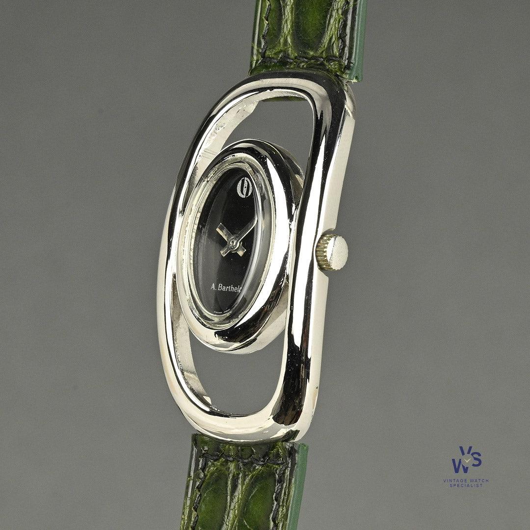 Alexis Barthelay - Oval Dial Dress Watch - Openwork Stainless
