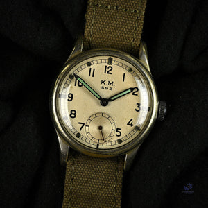 Alpina WWII Naval - KM Kriegsmarine Wristwatch - Calibre 592 - c.1944 - Vintage Watch Specialist