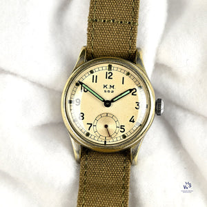 Alpina WWII Naval - KM Kriegsmarine Wristwatch - Calibre 592 - c.1944 - Vintage Watch Specialist