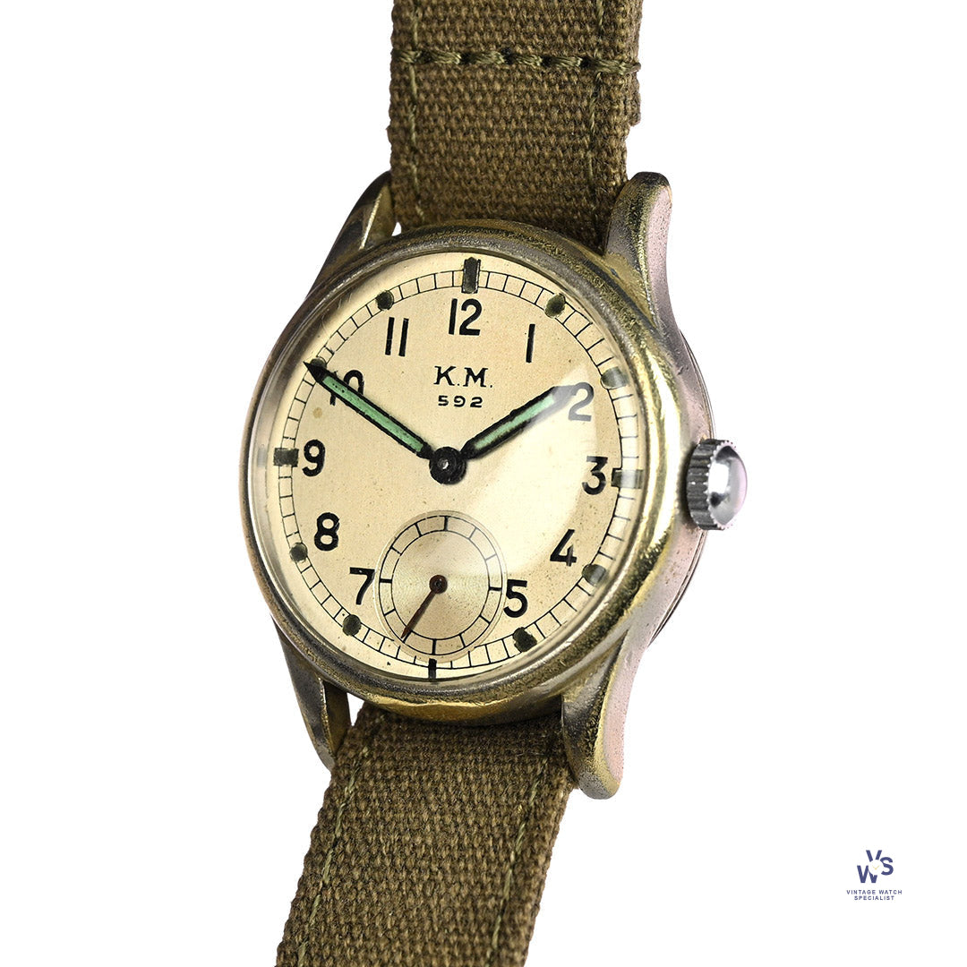 Alpina WWII Naval - KM Kriegsmarine Wristwatch - Calibre 592 - c Alpina WWII Naval - KM Kriegsmarine Wristwatch - Calibre 592 - c