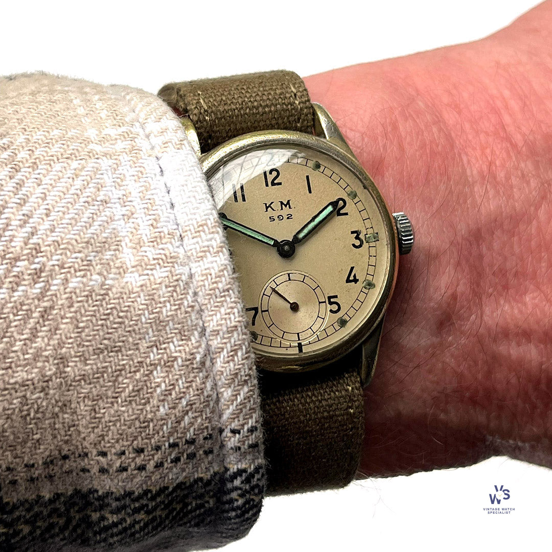 Alpina WWII Naval - KM Kriegsmarine Wristwatch - Calibre 592 - c