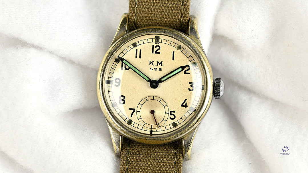 Alpina WWII Naval - KM Kriegsmarine Wristwatch - Calibre 592 - c