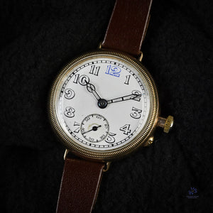 Anonymous Dial Borgel Case Officers Trench Watch - Vintage Watch Specialist