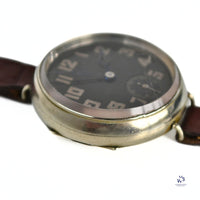 Anonymous Dial - Military Engravings - Trench Watch - Black Dial - c.1917 - Vintage Watch Specialist