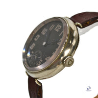 Anonymous Dial - Military Engravings - Trench Watch - Black Dial - c.1917 - Vintage Watch Specialist