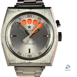 Aquastar Regate Automatic Yacht Timer - Lemania Movement - c.1970s - Vintage Watch Specialist
