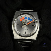 Aquastar Regate Automatic Yacht Timer - Lemania Movement - c.1970s - Vintage Watch Specialist