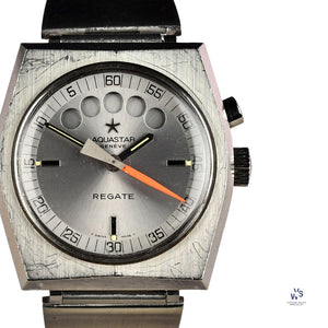Aquastar Regate Automatic Yacht Timer - Lemania Movement - c.1970s - Vintage Watch Specialist