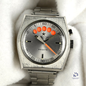 Aquastar Regate Automatic Yacht Timer - Lemania Movement - c.1970s - Vintage Watch Specialist