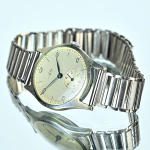 Avia Manual Wind Dress Watch - Silver Dial - c.1950s - Vintage Watch Specialist
