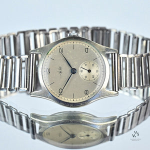 Avia Manual Wind Dress Watch - Silver Dial - c.1950s - Vintage Watch Specialist